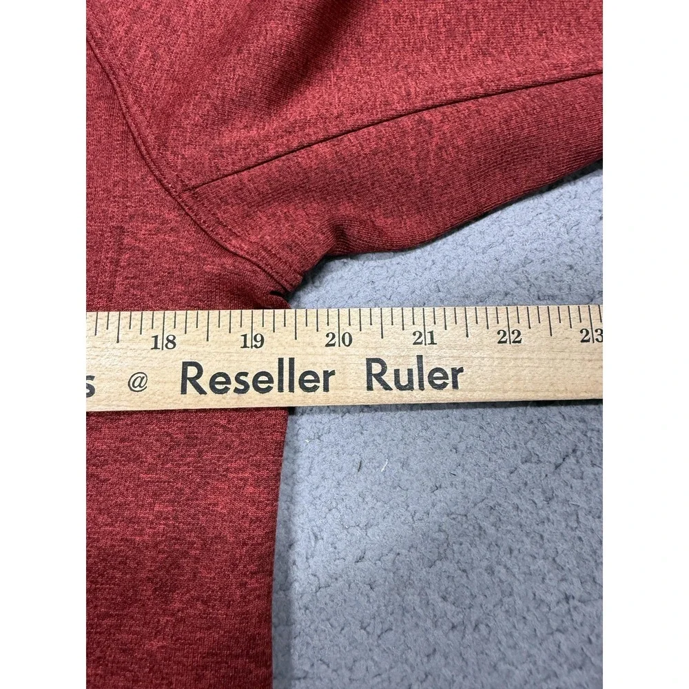The North Face Pullover Mens Small Red 1/4‎ Zip Long Sleeve Fleece Hiking Top